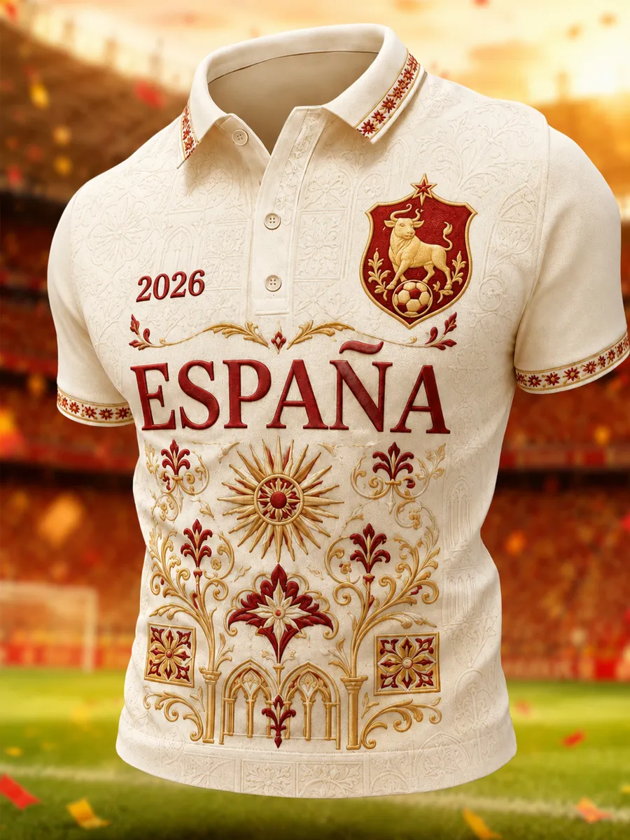 Men'S Used Formal Wear - 2026 Edition Spanish Soccer Polo Shirt