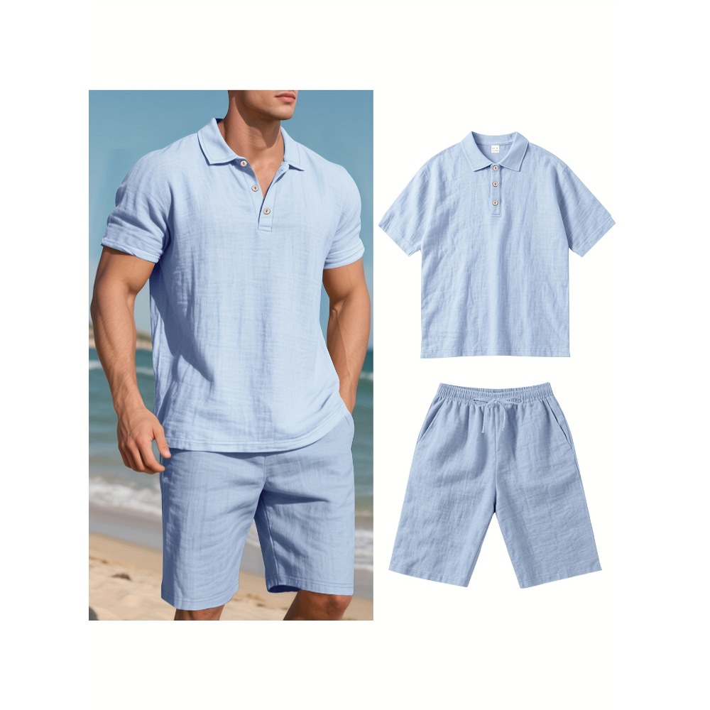 Men'S Formal Beach Wear - Summer Men Suit Fashion Linen Lapel