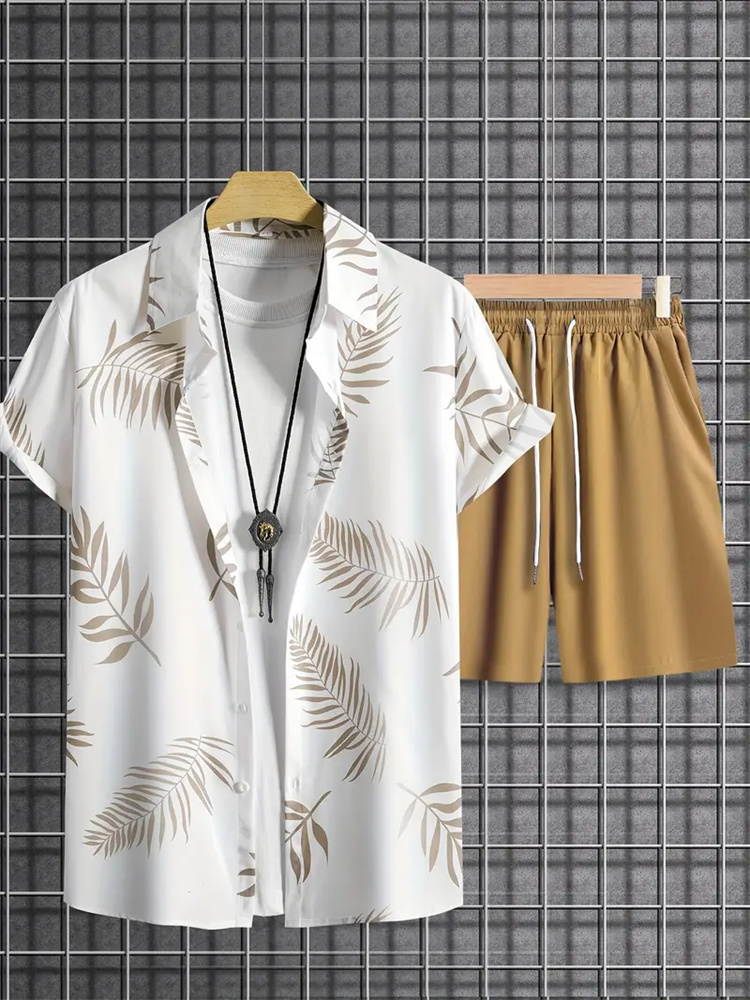 Men'S Formal Beach Wear - New Summer Fashion Hawaiian Men's Suit