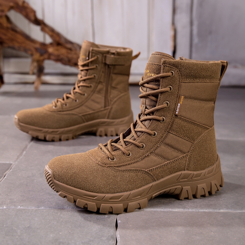 Men'S Ethnic & Formal Designer Wear Studio S - Men Side Zipper Tactical Combat Boots