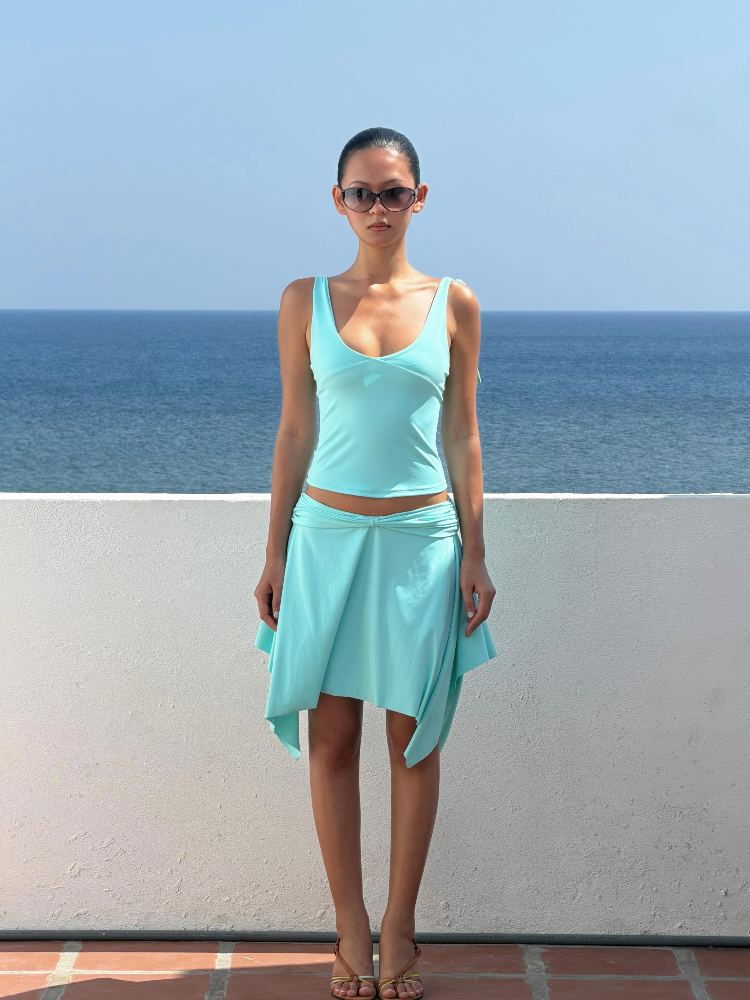 Men'S Formal Beach Wear - Irregular Hem Skirt Casual Holiday Matching