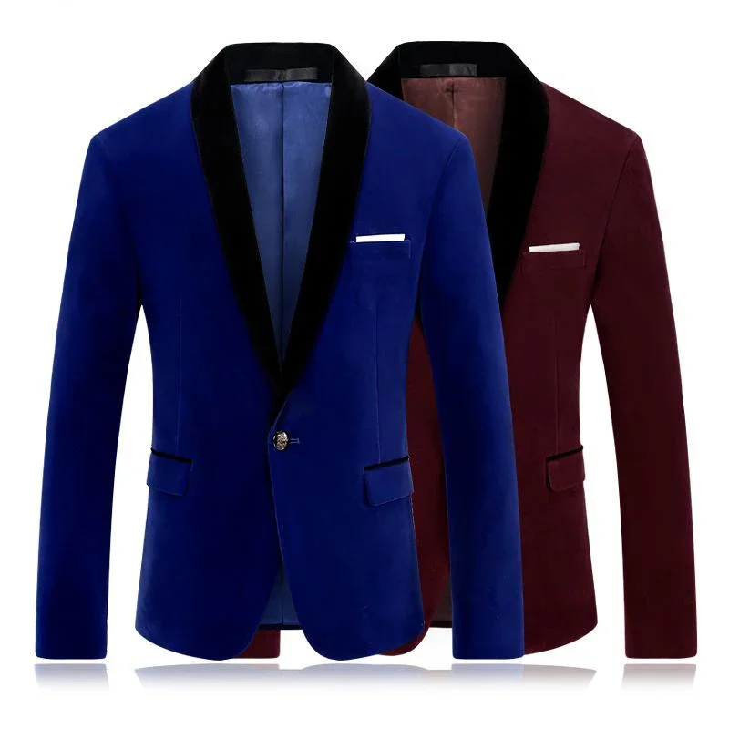Wool Suit Jacket - 2024 Latest Coat Pant Designs Royal