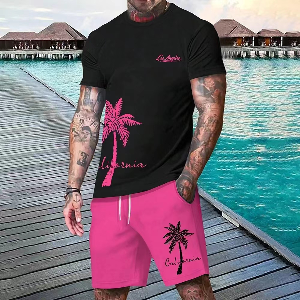 Men'S Formal Beach Wear - Men's Suit New Hawaiian Gradient Coconut