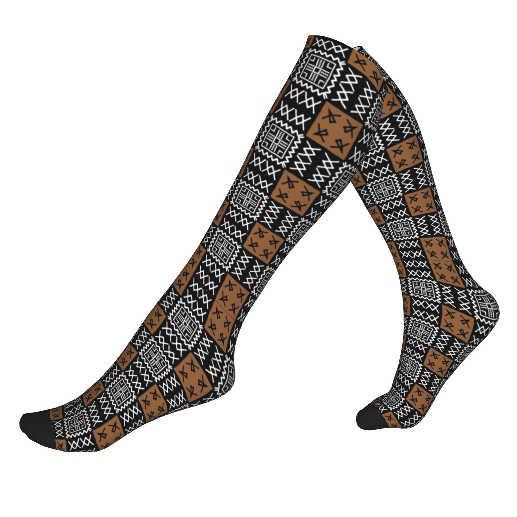 Men'S Ethnic & Formal Designer Wear Studio S - Funny African Mud Cloth Socks Women