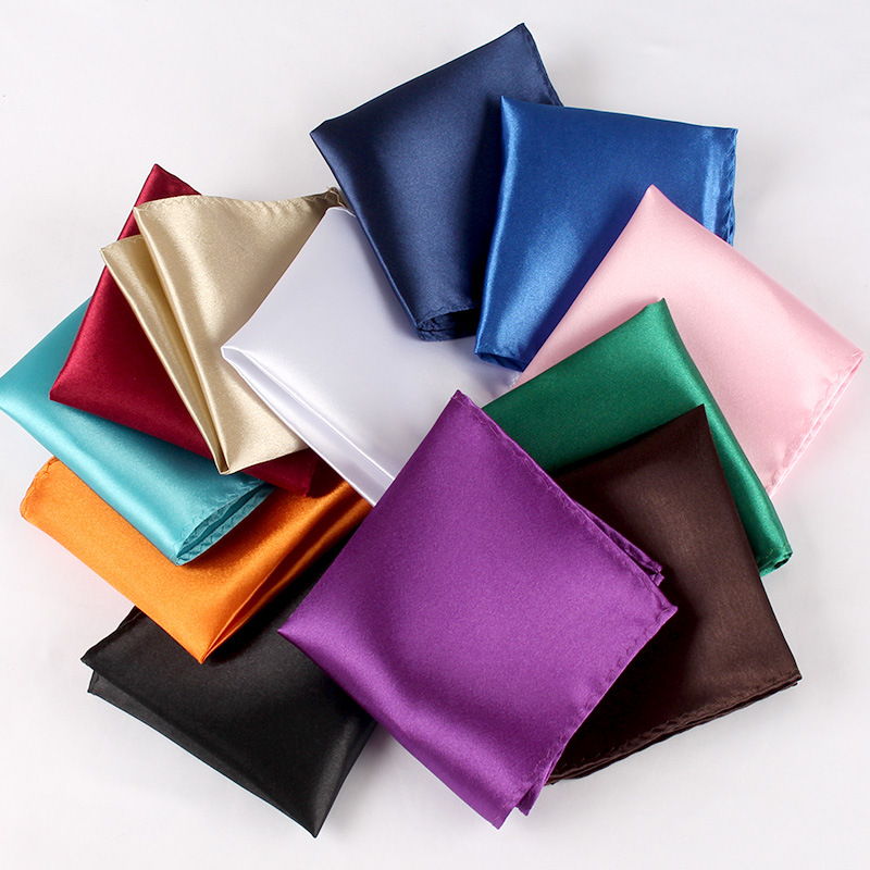 Men'S Used Formal Wear - 22CM Solid Color Pocket Squre For