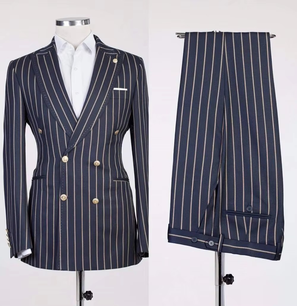 New Peaked Lapel Groom Tuxedos - Wool Suit Jacket ulasan dan harga