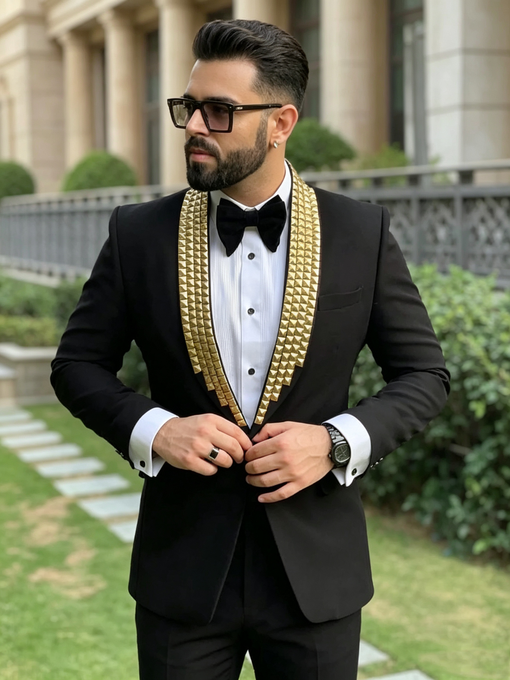 Modern Men's Suits Tuxedo Bead - Wool Suit Jacket ulasan dan harga