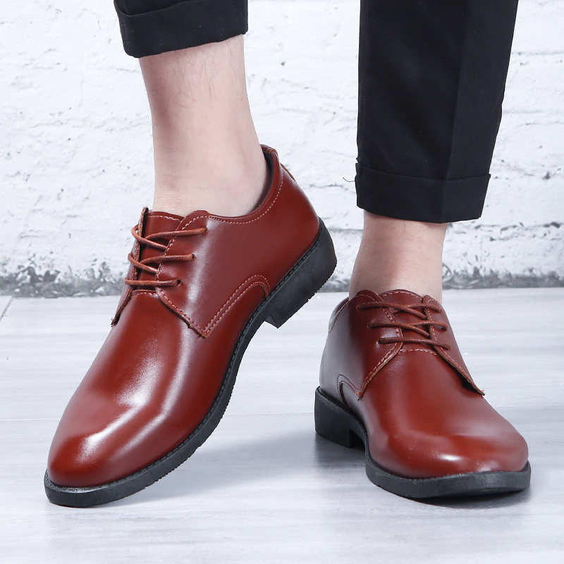 Leather Dress Shoes Trendy Men - Men'S Formal Party Wear Shoes ulasan dan harga
