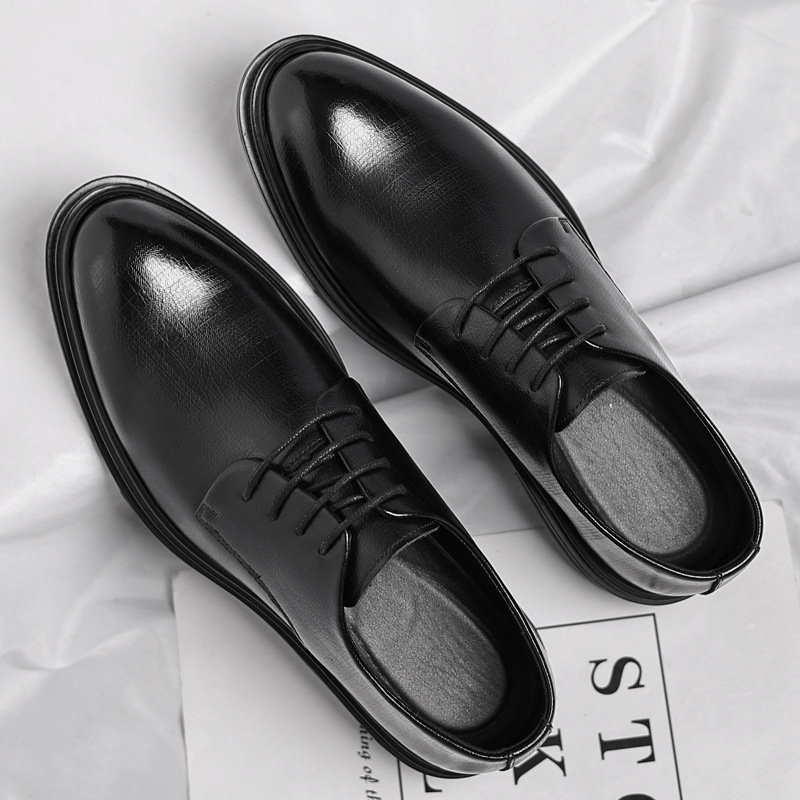 Mens Black Vintage Genuine Lea - Men'S Formal Party Wear Shoes ulasan dan harga