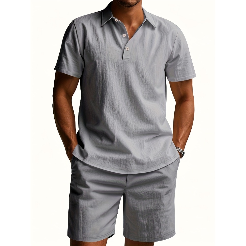 Summer Men Suit Fashion Linen  - Men'S Formal Beach Wear ulasan dan harga