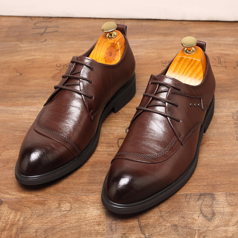 Leather Oxford Shoes With Meta - Men'S Formal Party Wear Shoes ulasan dan harga