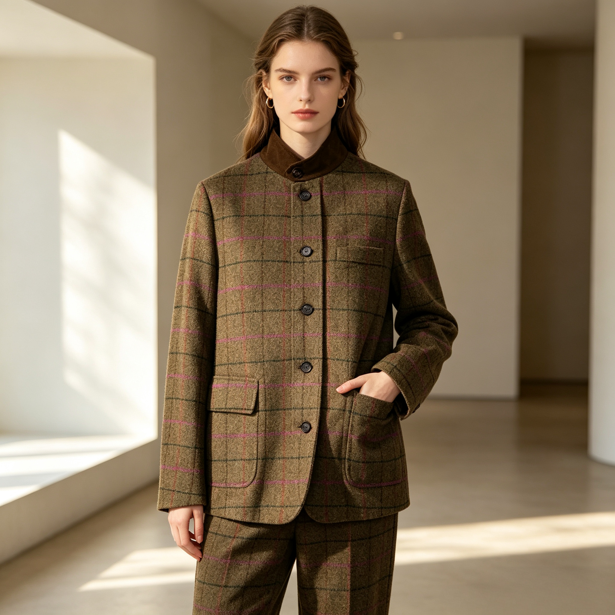 Women's 100%Wool Jacket Commut - Wool Suit Jacket ulasan dan harga