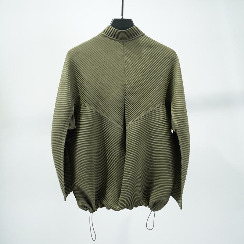 Miyake Pleated 2025 Autumn Men - Wool Suit Jacket ulasan dan harga