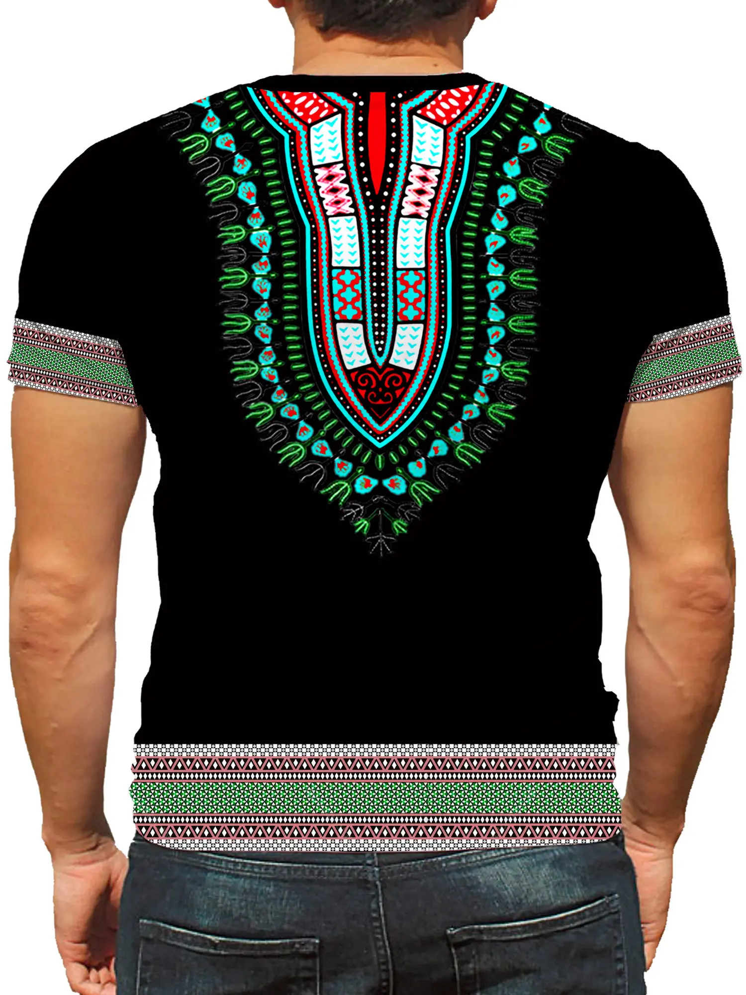 Casual Men's T-Shirts African  - Men'S Ethnic & Formal Designer Wear Studio S ulasan dan harga