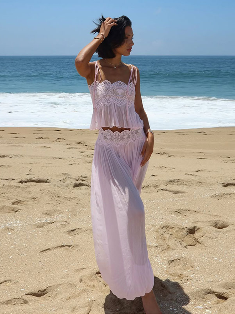 Beach Lace Hollow Out Women's  - Men'S Formal Beach Wear ulasan dan harga