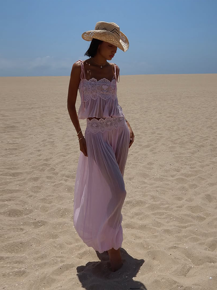 Beach Lace Hollow Out Women's  - Men'S Formal Beach Wear ulasan dan harga