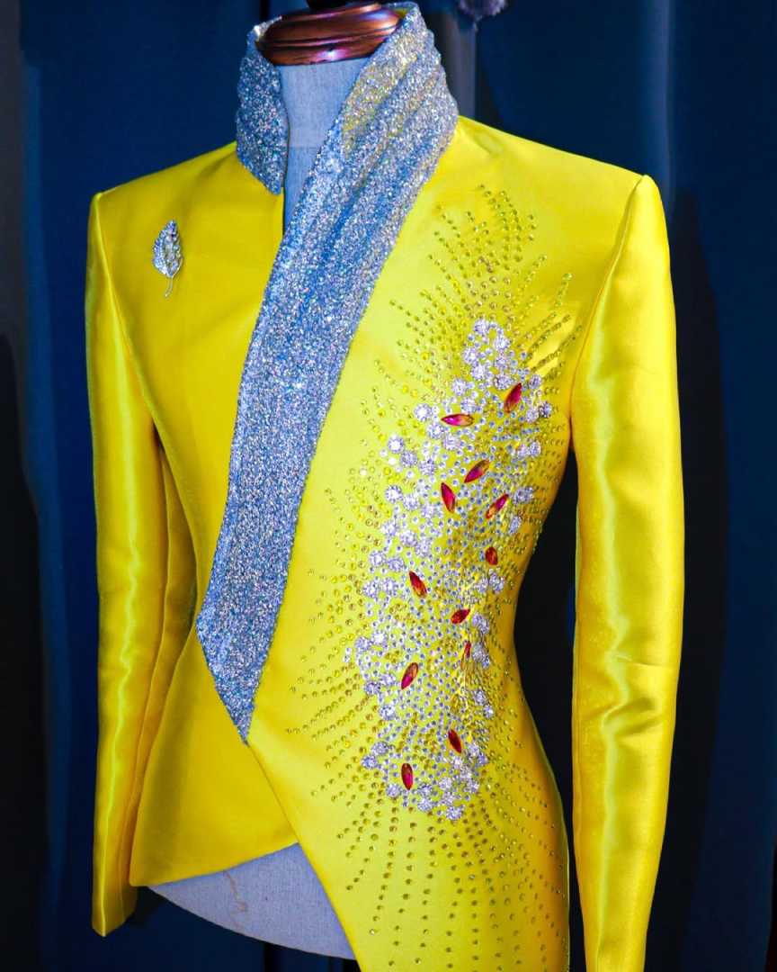 Fashion Yellow Wedding Tuxedos - Formal Wear For Men Yellow ulasan dan harga