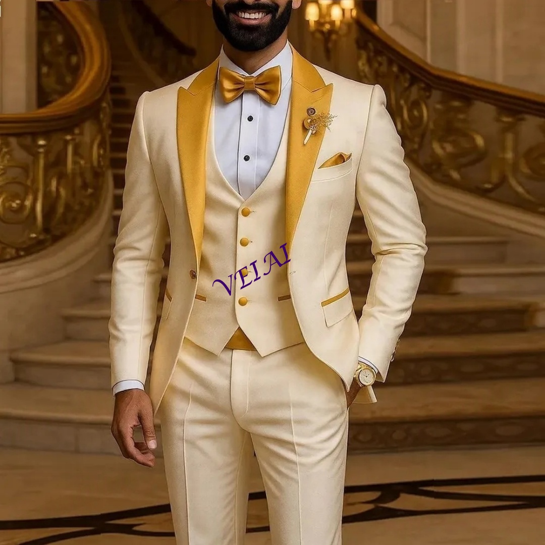 CustomizedGold Collar Ivory Me - Men'S Used Formal Wear ulasan dan harga