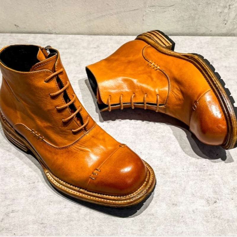 Ethnic Style Washed Horsehide  - Men'S Ethnic & Formal Designer Wear Studio S ulasan dan harga