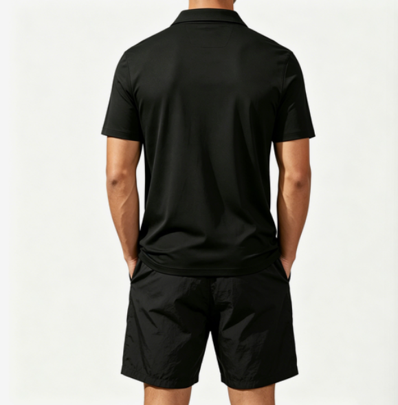 Men's Short-Sleeved Polo Shirt - Men'S Ethnic & Formal Designer Wear Studio S ulasan dan harga