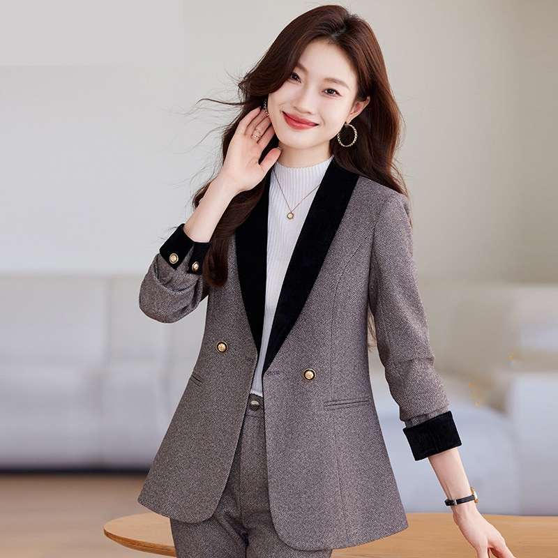 2024 Elegant Women Pant Suit O - Wool Suit Jacket ulasan dan harga