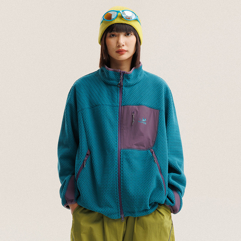 Autumn Winter Polar Fleece Wav - Wool Suit Jacket ulasan dan harga