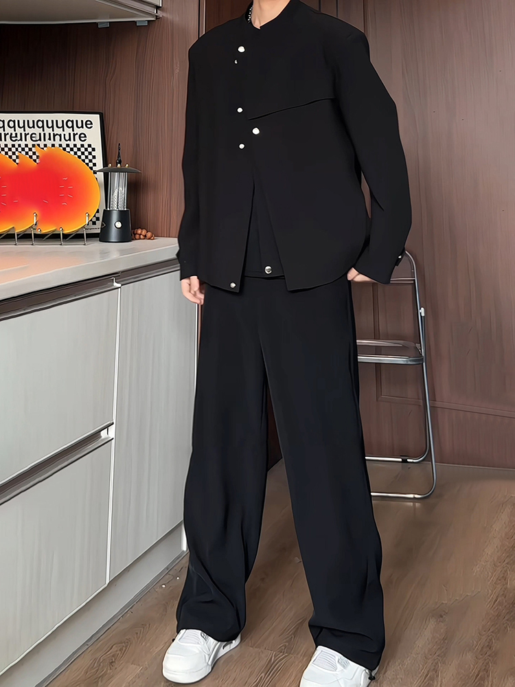 Black Short Suit Jacket for Me - Men Formal Wear All Black ulasan dan harga