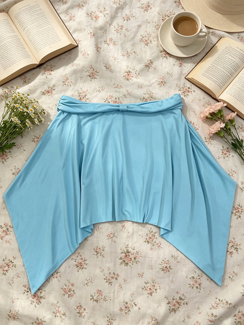 Irregular Hem Skirt Casual Hol - Men'S Formal Beach Wear ulasan dan harga