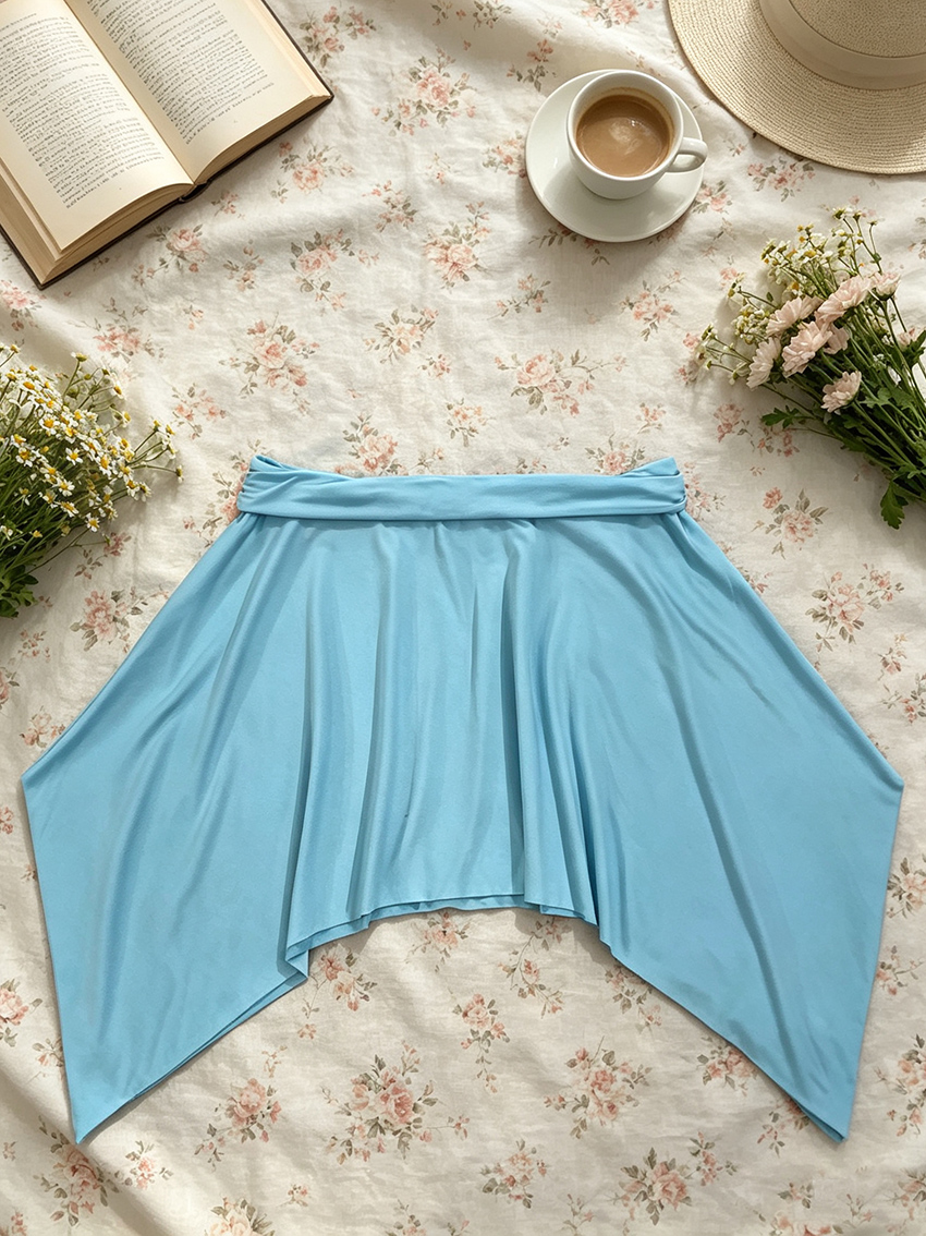 Irregular Hem Skirt Casual Hol - Men'S Formal Beach Wear ulasan dan harga