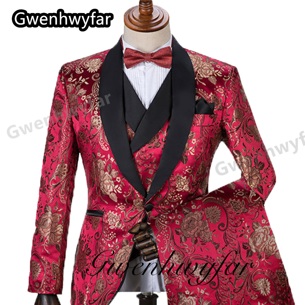 Gwenhwyfar Pattern Men Suits M - Men'S Formal Wear For Marriage ulasan dan harga