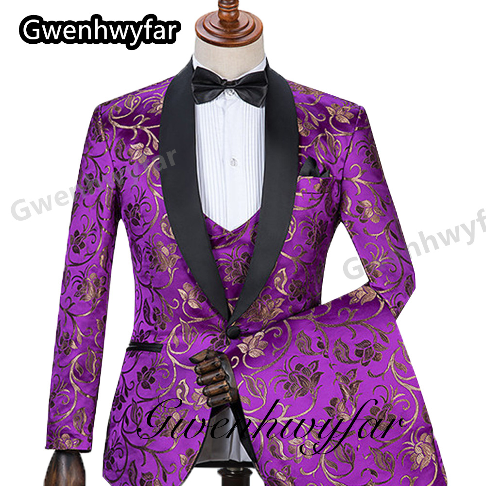 Gwenhwyfar Pattern Men Suits M - Men'S Formal Wear For Marriage ulasan dan harga