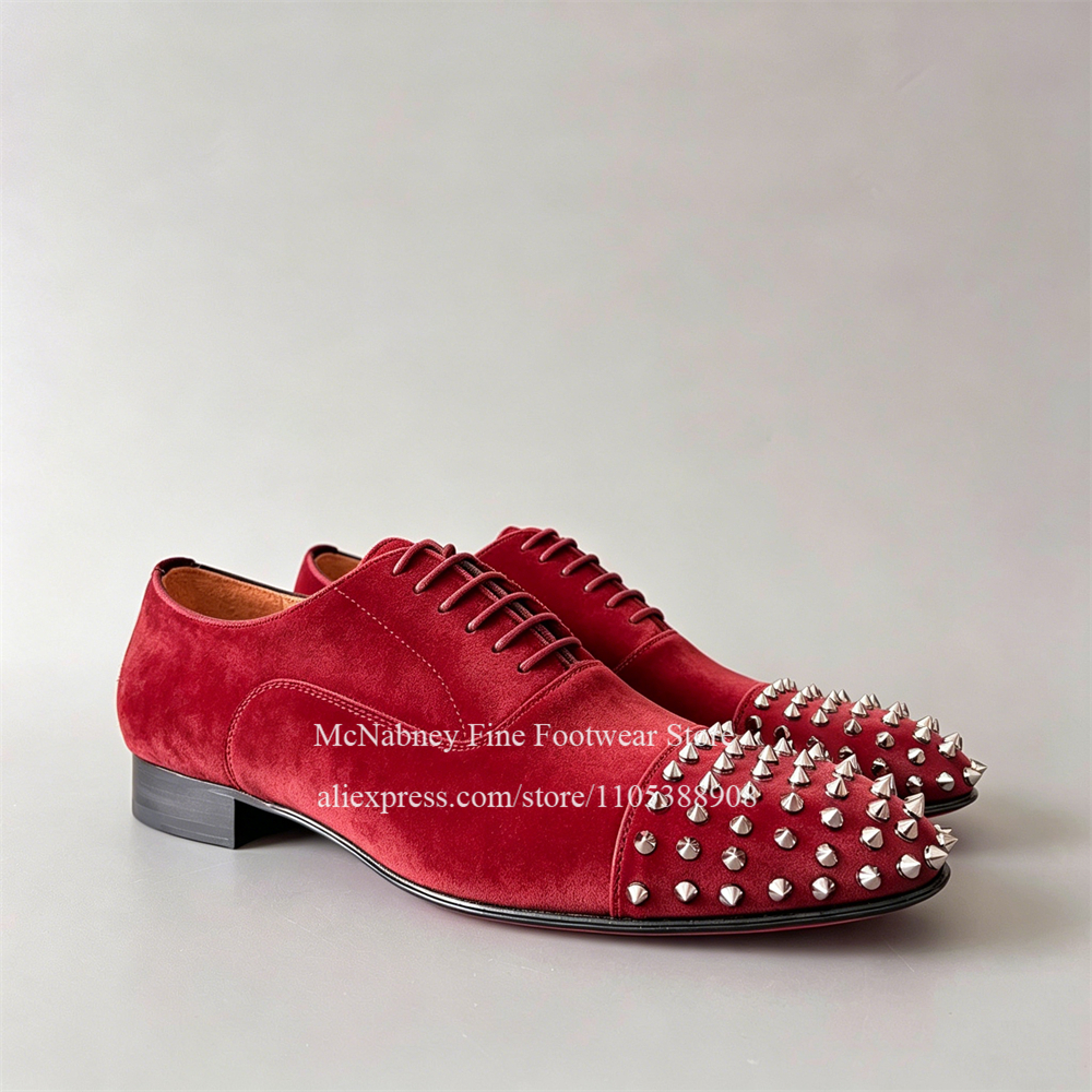 Spike Studs Leather Dress Shoe - Men'S Formal Party Wear Shoes ulasan dan harga