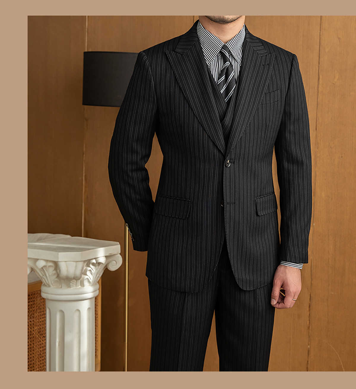 Commercial Men's Suits 3 Piece - Wool Suit Jacket ulasan dan harga