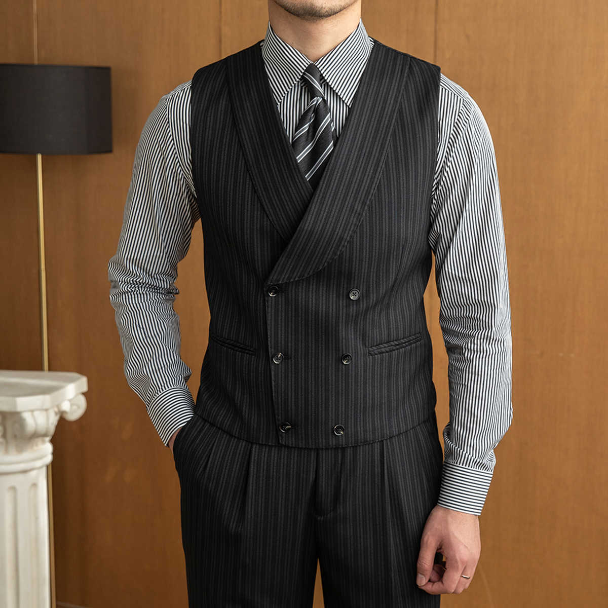 Commercial Men's Suits 3 Piece - Wool Suit Jacket ulasan dan harga
