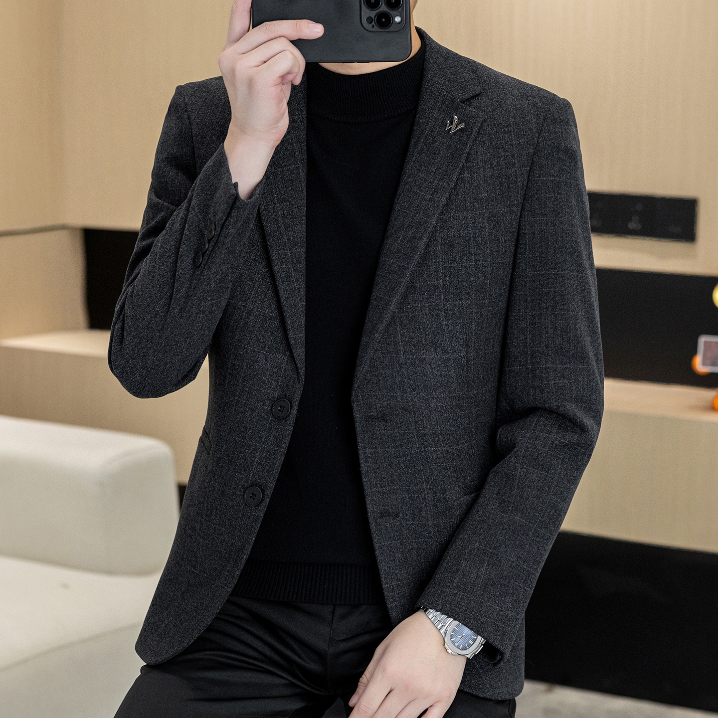Autumn and Winter New Men's Su - Men Formal Wear Shop ulasan dan harga