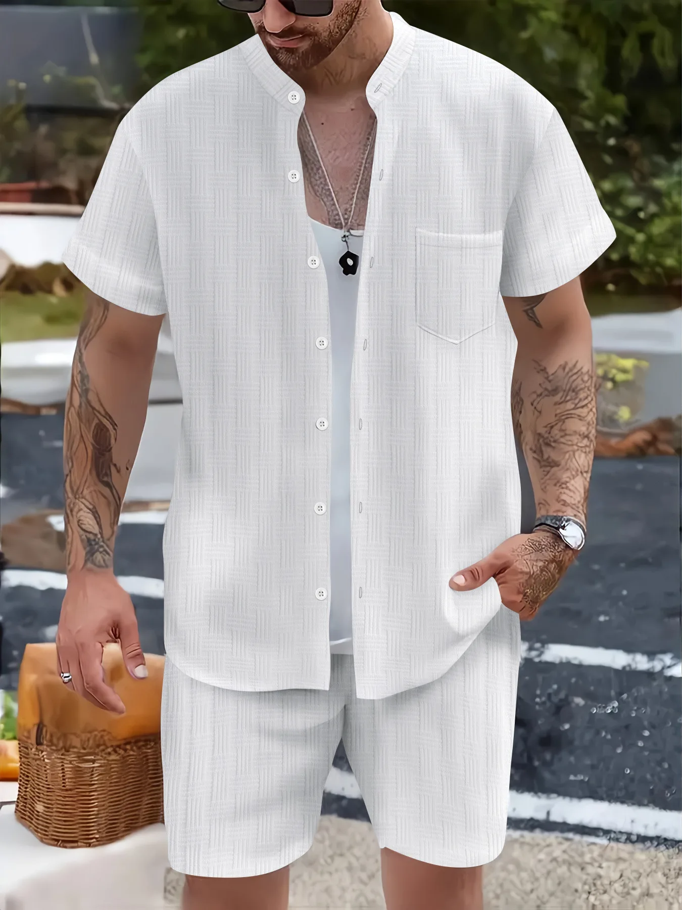New Style Summer Men's Fashion - Men'S Formal Beach Wear ulasan dan harga