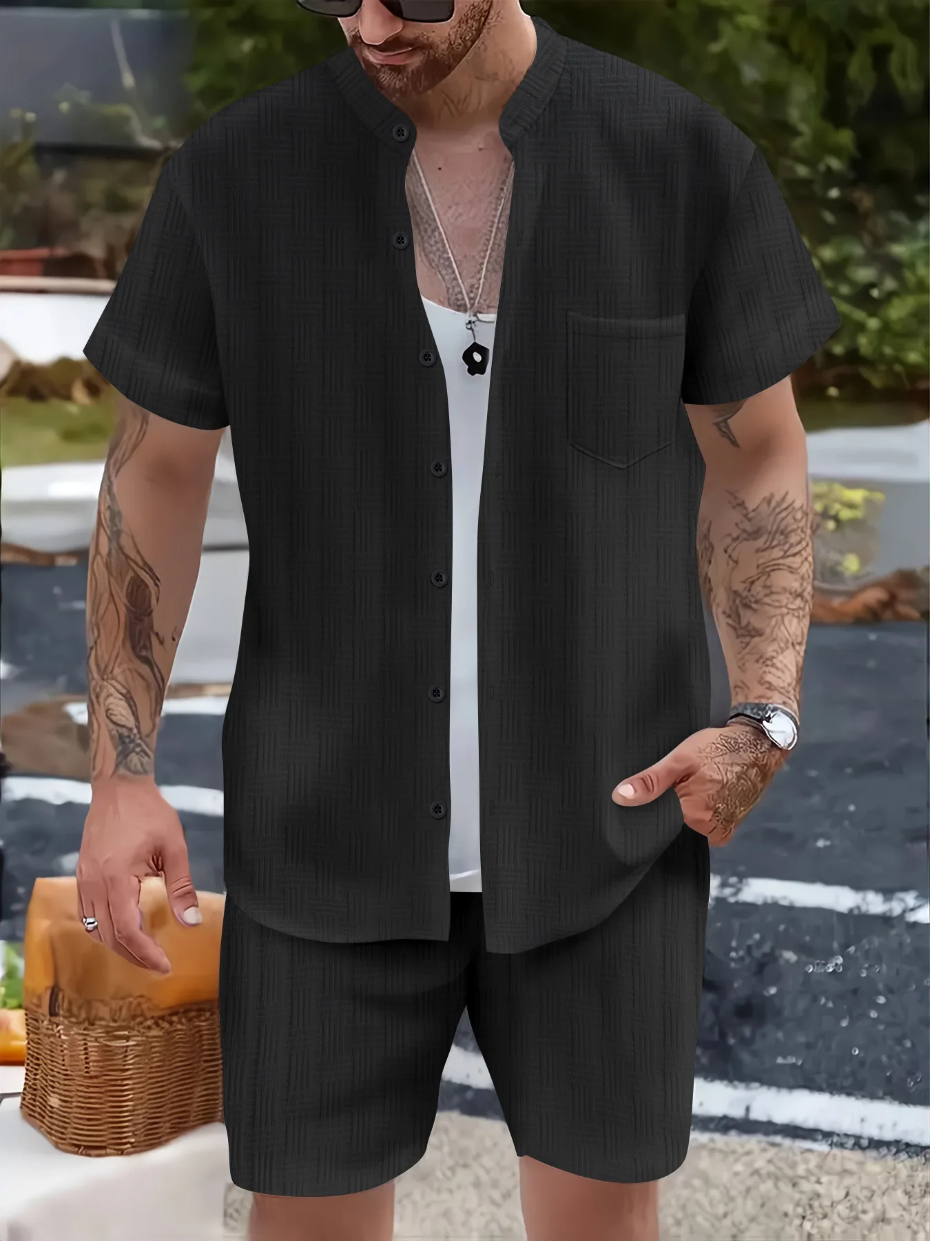 New Style Summer Men's Fashion - Men'S Formal Beach Wear ulasan dan harga