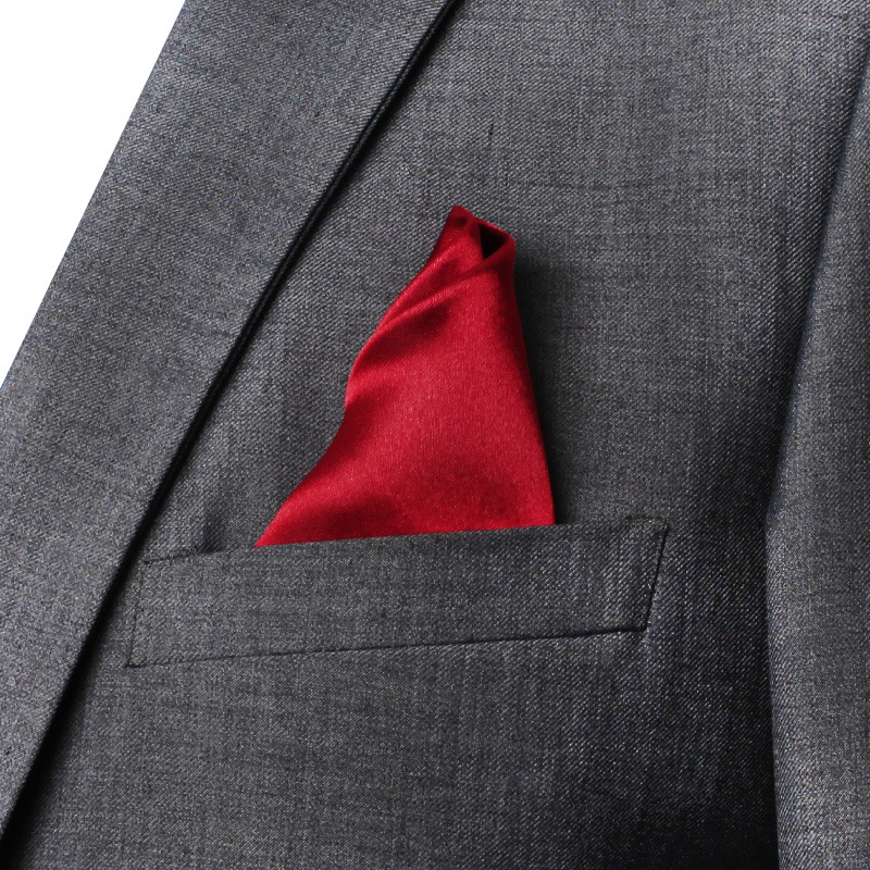 22CM Solid Color Pocket Squre  - Men'S Used Formal Wear ulasan dan harga
