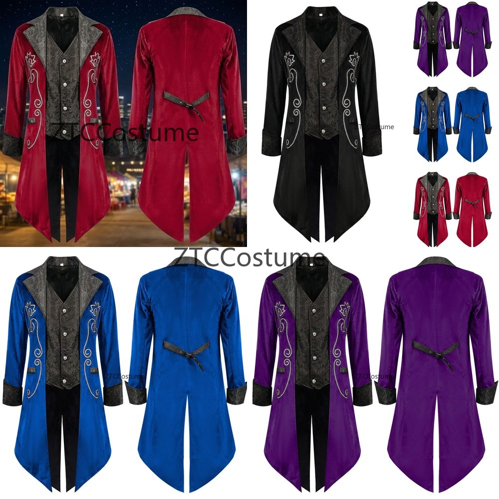 Steampunk Victorian Tailcoat M - Historical Men'S Formal Wear ulasan dan harga