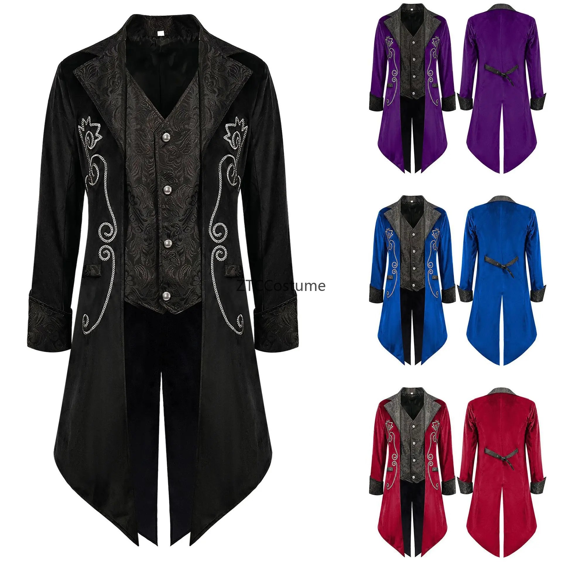 Steampunk Victorian Tailcoat M - Historical Men'S Formal Wear ulasan dan harga