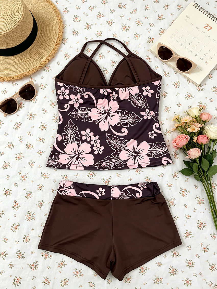 Y2K Ladies Tropical Hibiscus M - Men'S Formal Beach Wear ulasan dan harga