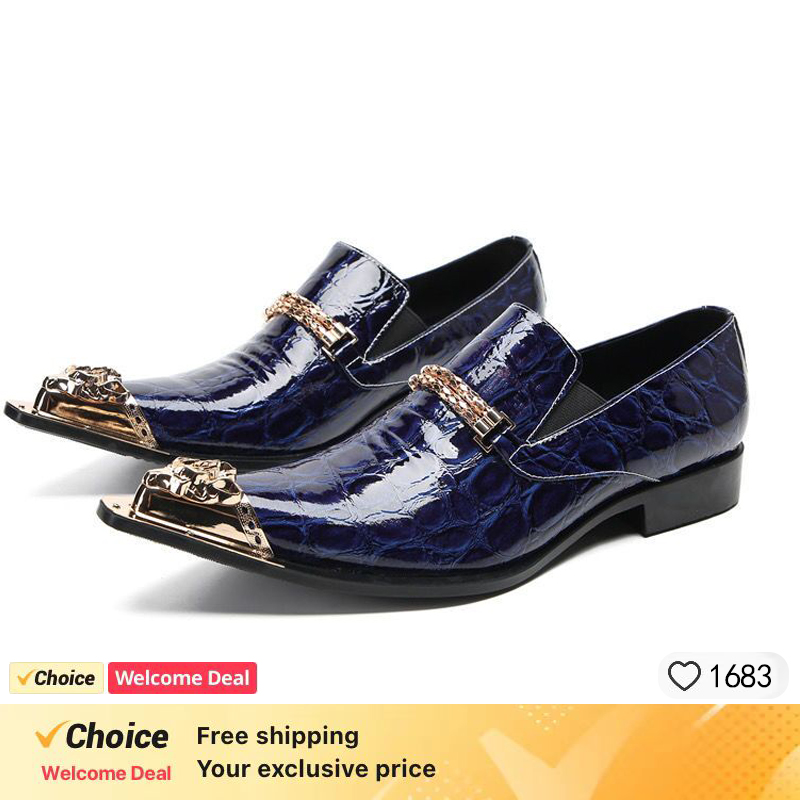 Spring and Autumn Crocodile Li - Men'S Formal Party Wear Shoes ulasan dan harga